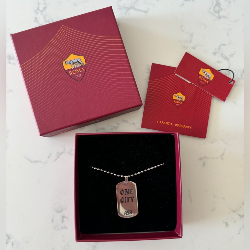 Roma One City Silver Dog Tag